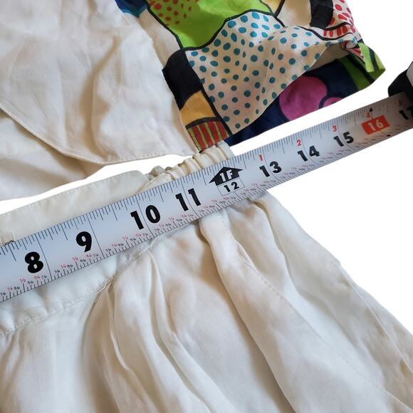 Vintage 80's Button-Up Shirt & Shorts Set Picasso Style Abstract Art - Small - Picture 8 of 10